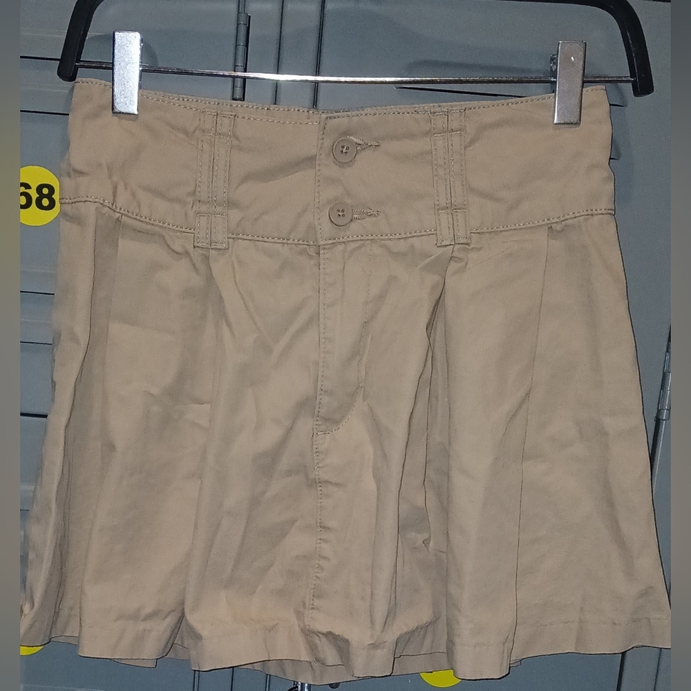 Girls H&M Khaki Pleated A-line Skirt Size 16 - Picture 3 of 5